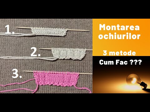 Cum montez ochiurile pe andrele - 3 metode utile pentru incepatori.