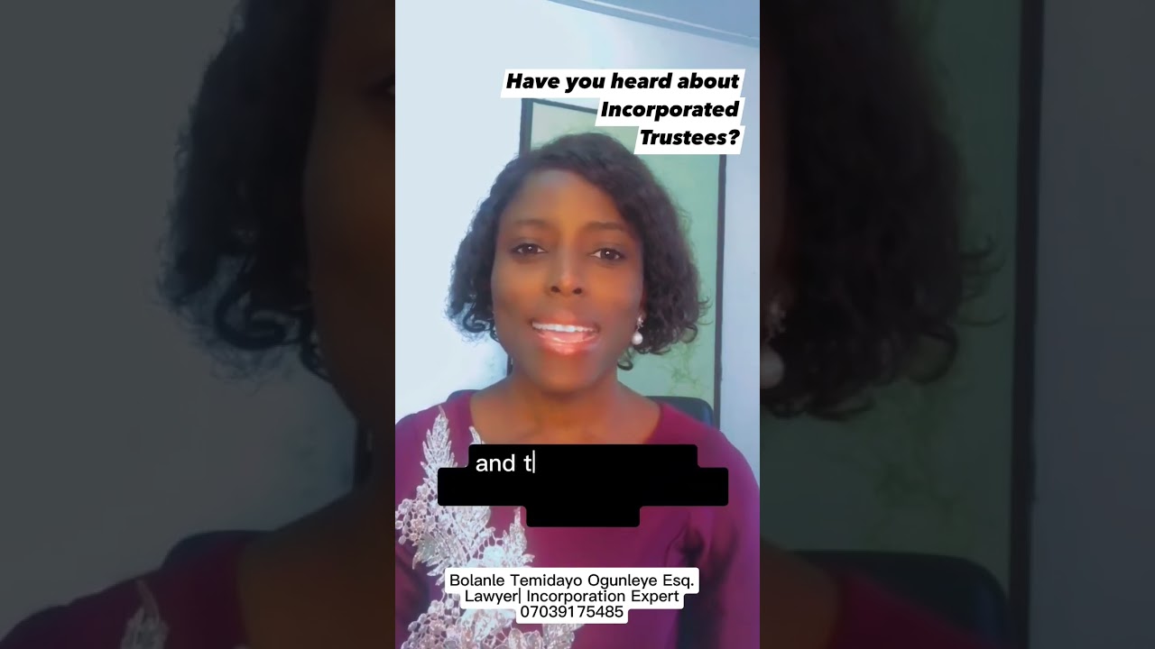 Churches, clubs, Foundations, associations,  clubs etc are Incorporated trustees.