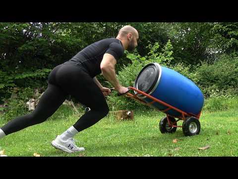 Make-Shift Sled Push (water barrel / Sack truck)