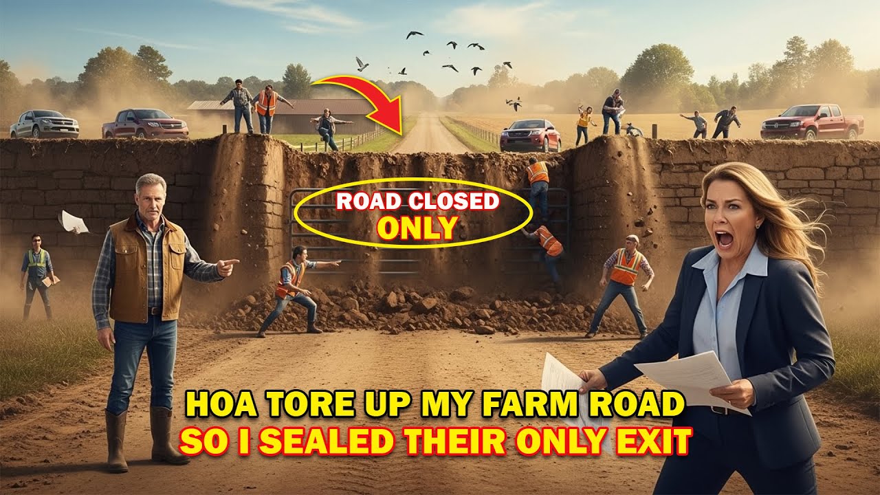 HOA разрушили дорогу к моей ферме — поэтому я перекрыл им единственный выезд
