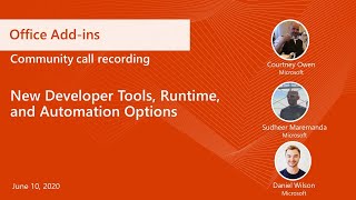 Office Add-ins community call-June 2020