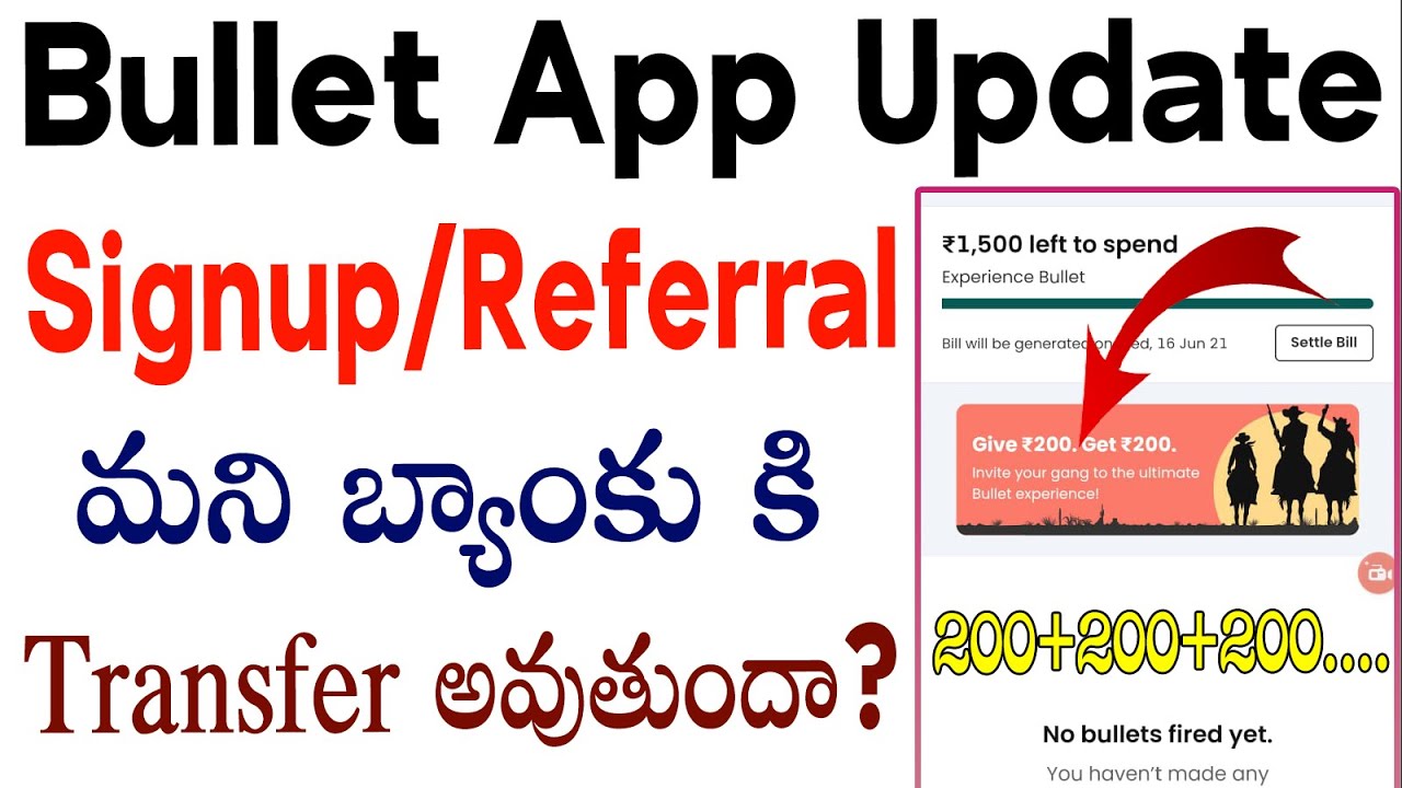 Is Bullet app bank transfer possible ? | bullet pay later app referral money | Best earning app