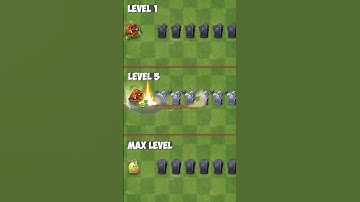 Pvz 2 Plantfood Abilities - Bean Sprout Level 1, 5, Max vs 6 Grave stones - Plants vs Zombies 2