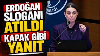Sinem Dedetaş Konuşurken Erdoğan Sloganı Attılar Yanıtı Gecikmedi
