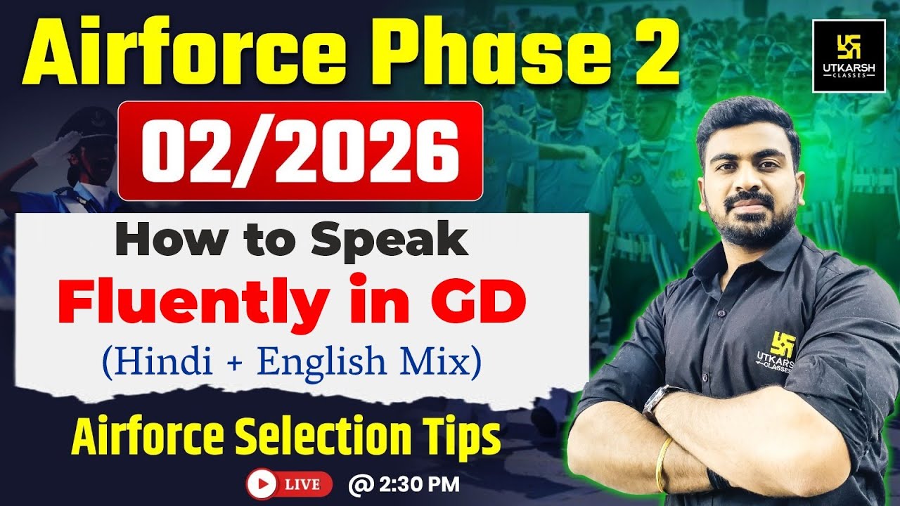 Airforce X-Y Group GD LIVE 🔥 6 | How to Speak Fluently in GD | Airforce GD | Shubham Sir