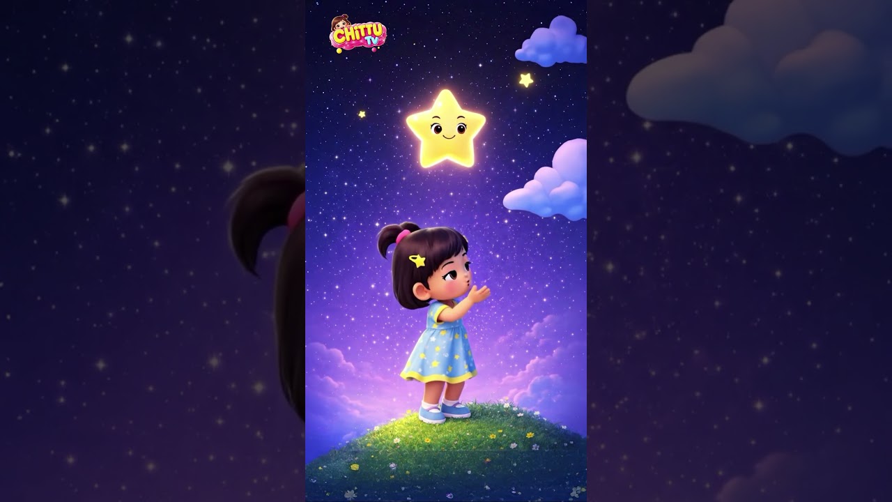 Twinkle Twinkle Little Star ⭐ | Kids Lullaby | Chittu | Shorts #KidsShorts#Chittu#KidsLullaby