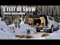 Winter Camping in a DIY Camper Extension -F 150 Pickup Truck Modification