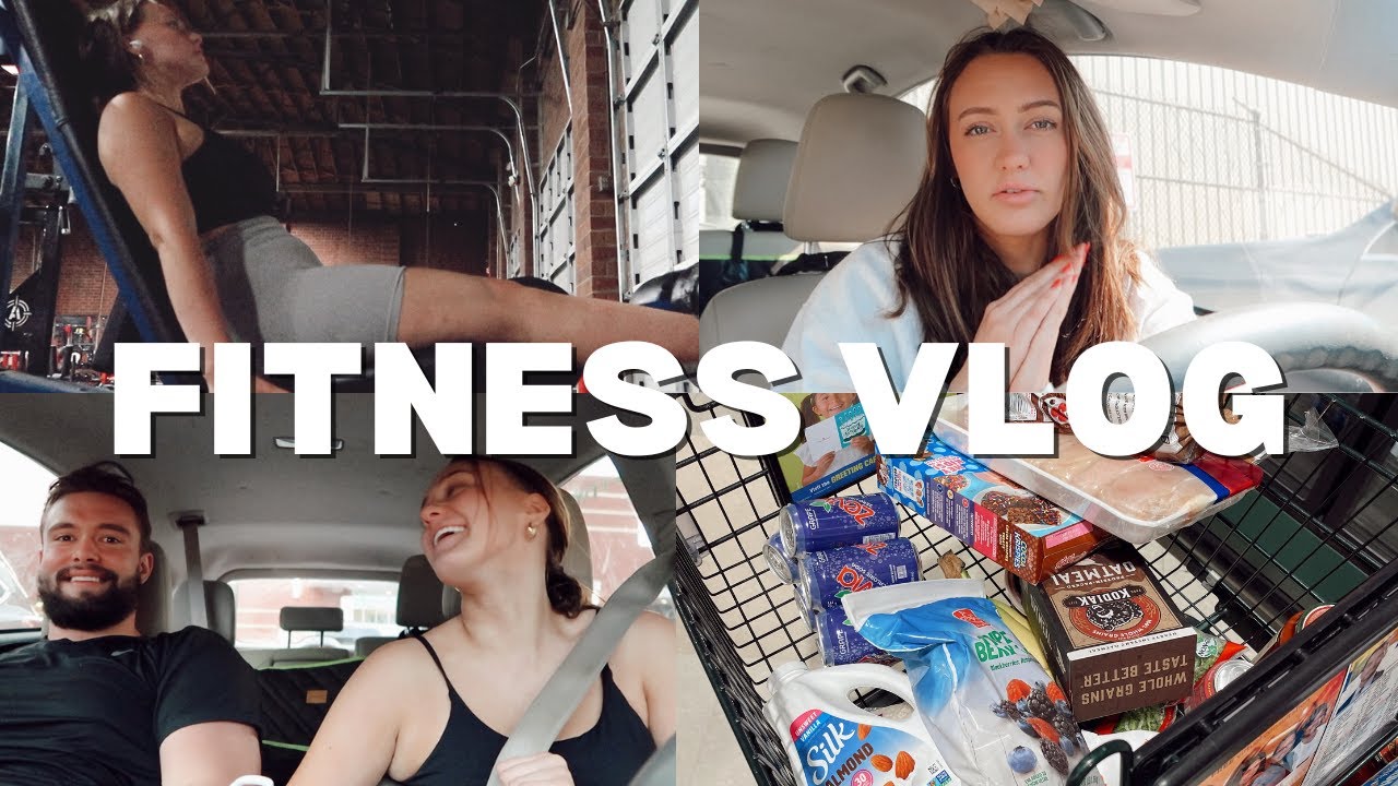 FITNESS VLOG: Leg day, HUGE supplement store haul, and healthy meals!