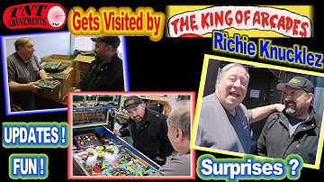 #1700 The KING of Arcades RICHIE KNUCKLEZ visits TNT Amusements with Arcade NEWS!