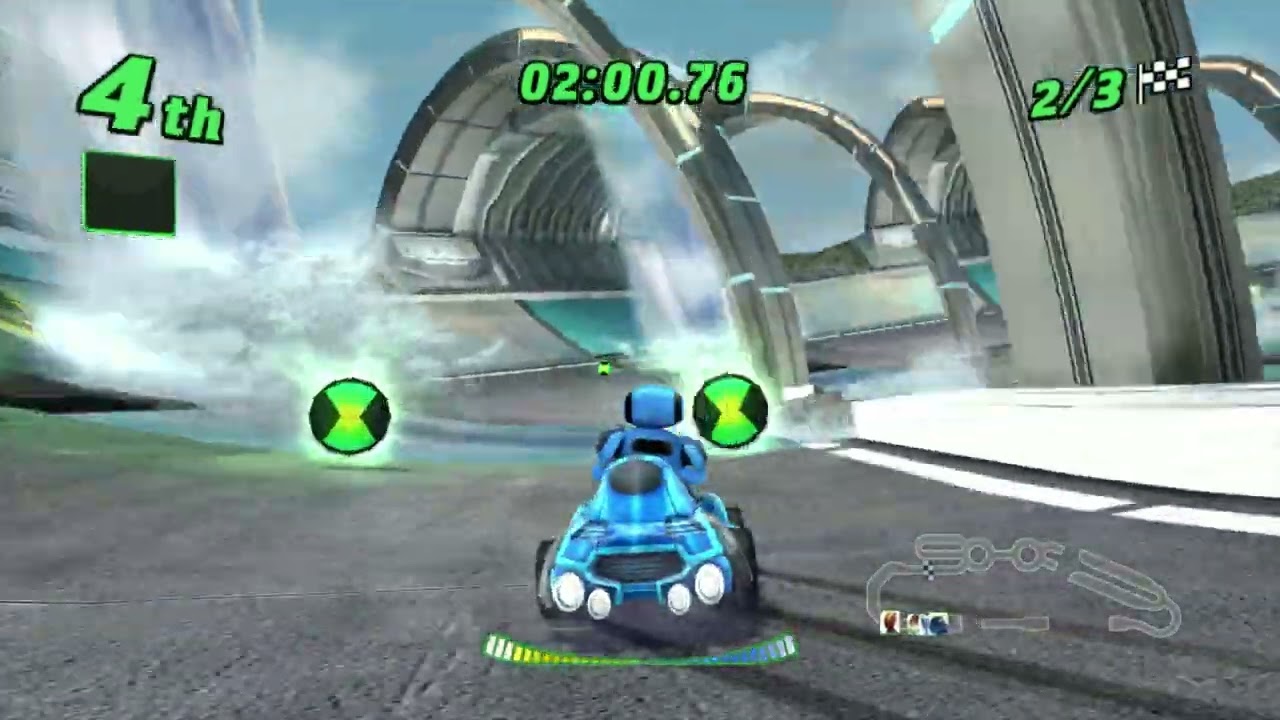 Ultimate Echo Echo racing in Ice Water Expanse (Easy) - Ben 10 Galactic Racing