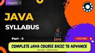 Java Syllabus | Complete Java Course (#corejava  + #advancejava ) | Ch-1  P-0 | Stark Creativity