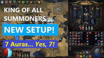 King of All Summoners NEW SETUP + 7 Auras and Jewel Discussion