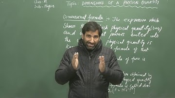 Dimensions Of  Physical Quantity // Part 2 // Physics // Class 11th
