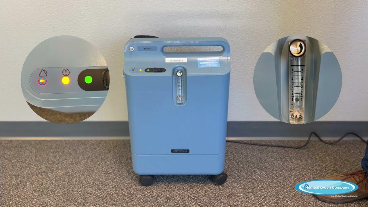 How to operate the everflo stationary oxygen concentrator youtube