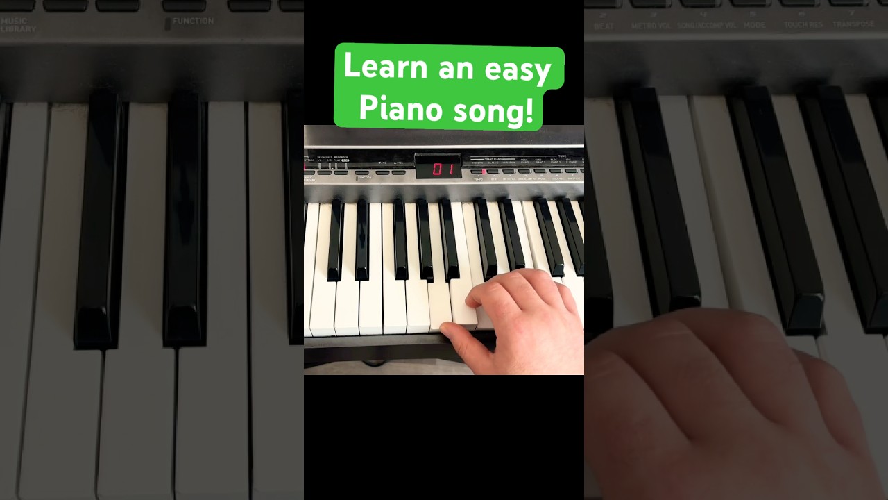 Легкая песня для фортепиано! 