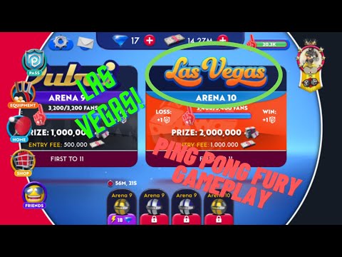 Ping Pong Fury Las Vegas | 🏓 Pro player gameplay 🥇