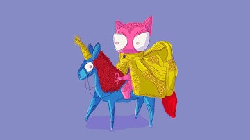 DRAWING & ANIMATION!! (The Cat Unicorn) iPad Pro & Procreate