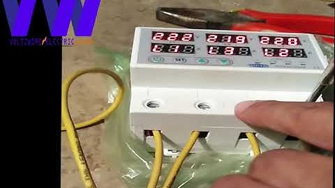 3phase tomzn adjustable digital phase sequence failure over under voltage current ampare protection