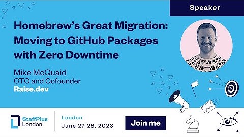 Mike McQuaid at StaffPlus london 2023