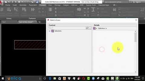 046 Vẽ mối ghép ren trong Autocad Mechanical