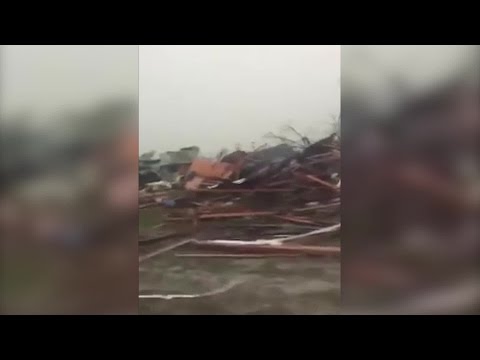 RAW VIDEO: Tornado damage in Adel, Ga. at Sunshine Acres Mobile Home Park (CNN)