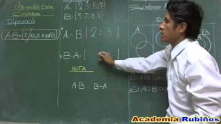 DIFFERENCE BETWEEN SETS EXAMPLES