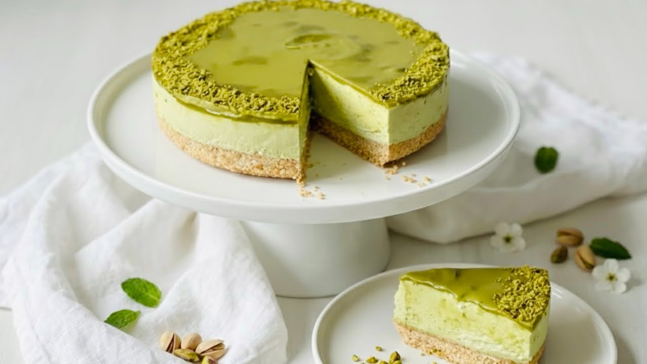 World’s Best No-Bake Pistachio Cheesecake | Easiest, Creamiest & Most Delicious!