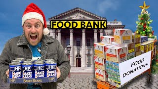 WE DONATED OVER 400LBS OF FOOD TO A FOOD BANK FOR CHRISTMAS