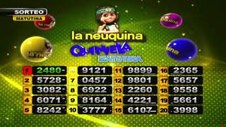 SORTEO DE QUINIELA MATUTINO Nº 29287 / 03-10-24 - LOTERIA LA NEUQUINA