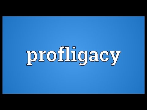 Vidéo: Que signifie prodigalité ?
