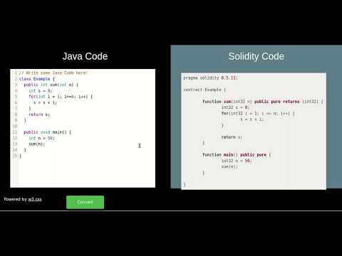Java to Solidity Translator