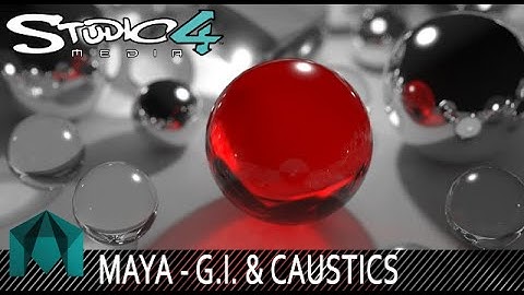 Global Illumination & Caustics - Maya