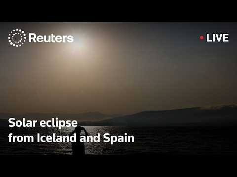 LIVE: Solar eclipse seen from Iceland and Spain