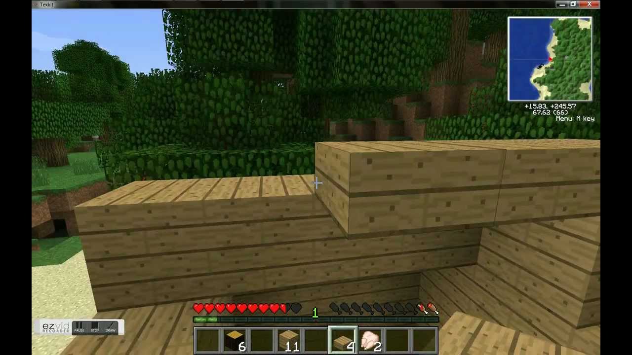 Minecraft: Tekkit SP Ep: 1 "Beginner's Luck"