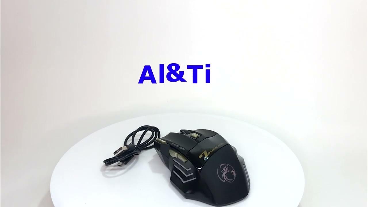 Беспроводная игровая мышь с тихим кликом и подсветкой - YouTube