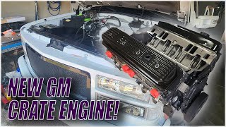 Unboxing my new GM 350 CRATE ENGINE!