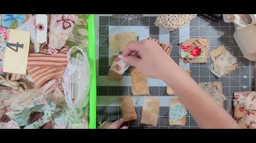 Craft with me- Making Fabric and lace clusters for embellishments