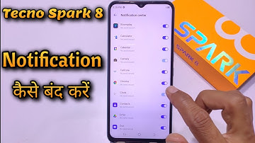 How to Hide & Unhide Notification In Tecno Spark 8, Tecno Spark 8 notification settings