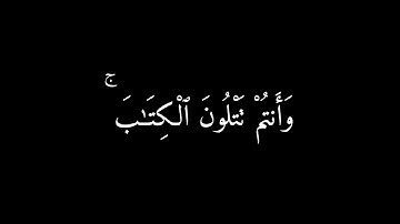 اتامرون الناس بالبر وتنسون انفسكم | كرومات قران | سورة البقرة ٤٤-٤٥ | شاشة سوداء | مشاري العفاسي