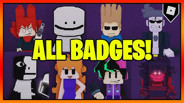 How to get ALL 25 BADGES in ANOTHER FRIDAY NIGHT FUNK RP || Roblox