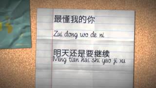 Video thumbnail of "钟盛忠 钟晓玉 - 最懂我的人: Lyrics"
