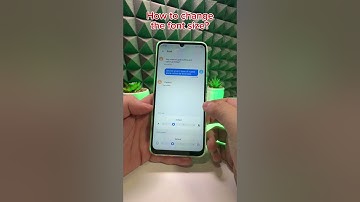 HOW TO CHANGE THE FONT SIZE ON ZTE BLADE A55? #tutorial #howto #fyp #android #smartphone #like