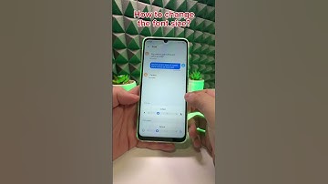 HOW TO CHANGE THE FONT SIZE ON ZTE BLADE A55? #tutorial #howto #fyp #android #smartphone #like