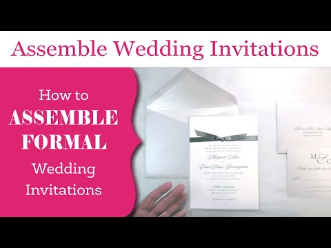 How to Assemble Wedding Invitations  in Envelopes Correctly - Wedding Invitation Professional Demo