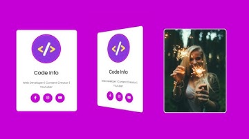 How to make 3D Flip Card with HTML and CSS | Easy Steps | By Code Info