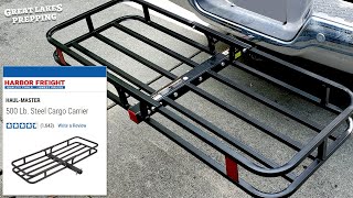 HaulMaster 500 Lb. Trailer Hitch Cargo Carrier Review (Is Harbor Freight $40 Cargo Rack Any Good?)