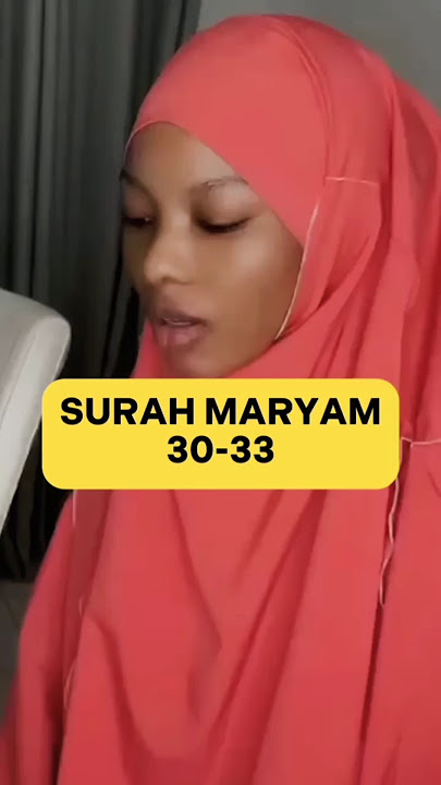 SURAH MARYAM 30-33 by @Huzaifanaim #surahmaryam #beautifulrecitation #راحة_نفسية