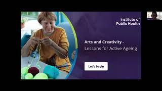 Webinar: Healthier Ageing through Arts and Creativity - Launch of new IPH resources