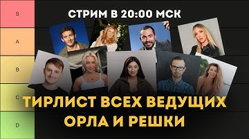 Составляем ТИРЛИСТ ведущих Орла и Решки. У аппарата: Ариана Лолаева и Илья Коваль