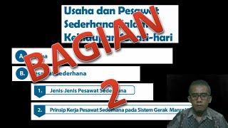 Usaha dan Pesawat Sederhana Bagian 2 IPA SMP Kelas 8 BAB 2